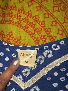 Beautiful Blue Bandhani Kurta