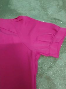 Women's Pink Casual Top