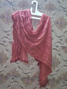 Elegant Pleated Rose Scarf