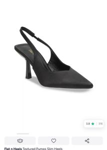 Chic Black Slingback Heels