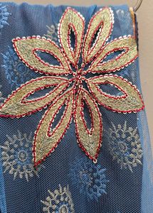 Vintage Embroidered Fabric