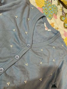 Cute lavender Korean style Cardigan