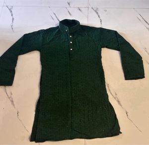 Men's Emerald Green Kurta