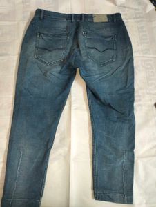 34 Size Blue Denim Unisex Jeans