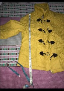 Stylish Yellow Button-Down Jacket