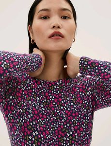 Floral Print Long Sleeve Top