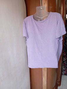 Lavender V-Neck T-Shirt