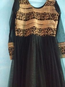 Elegant Black &amp; Gold Gown