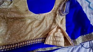 Chiffon Royal blue saree