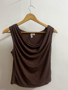 H&amp;M Divided Brown Basic Top
