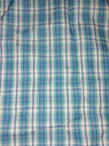 Blue and White Checked Casual Shirt for Men - Size