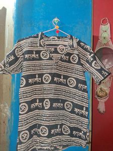 Unique Om & Mahakal Print Kurta
