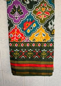 Vibrant Ikat patola  Saree