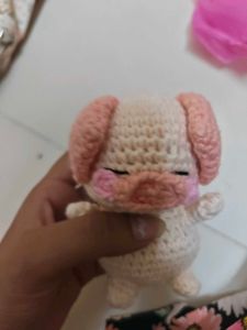Crocheted Pig Toy