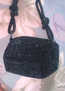 Sparkling Black Clutch Bag