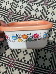 Floral Print Plastic Box/container