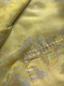 Vintage Yellow Floral Sheer saree