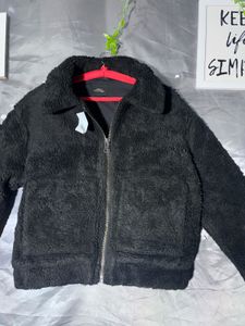 urban outfitters Cozy Black Fleece Jacket