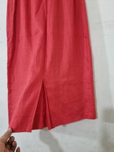 Red Midi Skirt