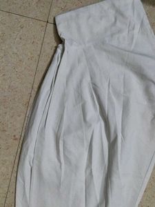 Comfortable White Cotton Pants