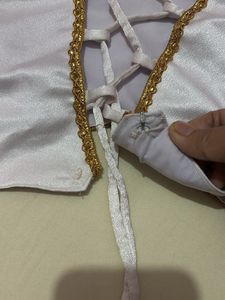 Elegant White Ethnic Blouse