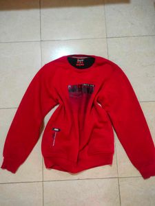 Red Solid Hoodie 🏖️🧶