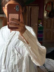 Chic White Oversized Shirt