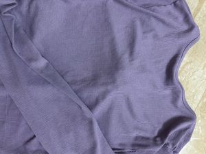Purple Tie-Front Crop Top