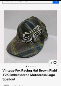 Fox Racing Plaid Cap.
