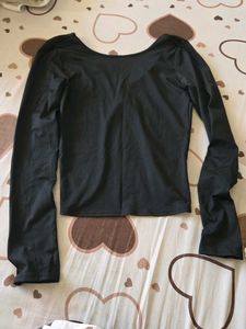 NEWME Black Long Sleeve Top