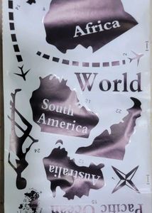 World Map Wall Decal