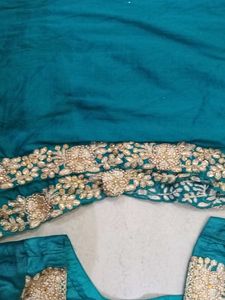 Elegant Teal Kurta Set with Embellishments
