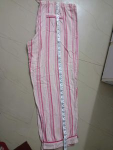 Pink Striped Pajama Pants