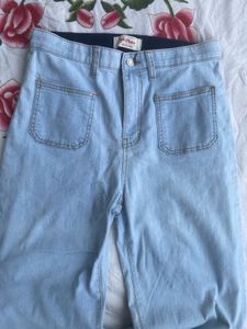 96 place wide leg baggy aesthetic blue jeans