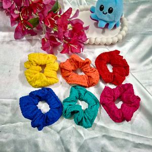 Pack of 17 pcs Textured Scrunchies