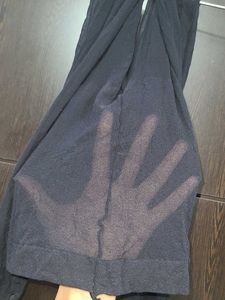 black and skin colour sheer tights