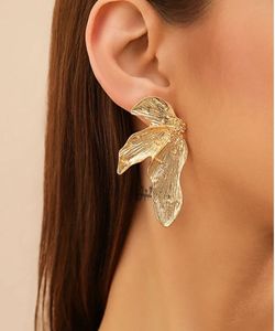 Unique Gold Floral Statement Earrings