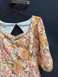 Floral Print Mini Dress