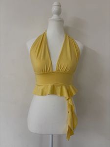Yellow Halter Neck Bikini Top🫶🏻