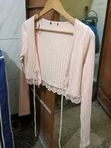 Pink Knit Cardigan