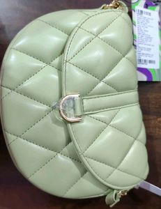 Mixt Mint Green Quilted Sling Bag