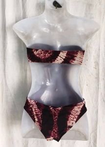 Stylish Tie-Dye One-Piece Swimsuit