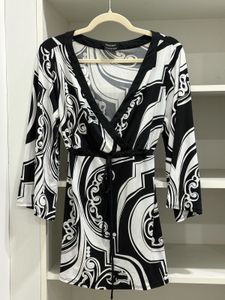 Baroque Print Mini Dress