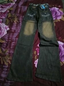 RARE Y2K GRUNGE BELL BOTTOM JEANS