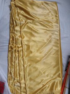 5m Gold Satin Fabric Piece