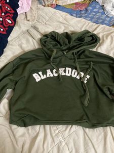 SALEE ‼️‼️Green Cropped Hoodie