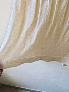 Cream Ribbed Longline Cardigan