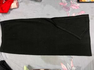 Black High-Waisted long Skirt
