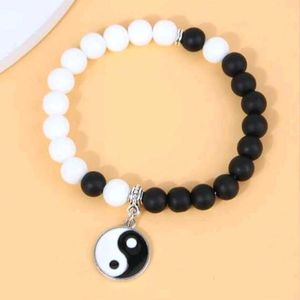 Yin Yang Beaded Bracelet For Men