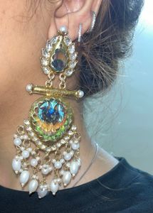 Designer Peacock Jhumka Earrings